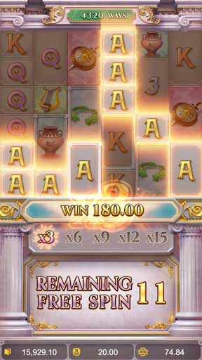 Screen 2 Rise of Apollo เกมสล็อตค่ายค่าย PG Slot ทดลองเล่นสล็อตฟรี