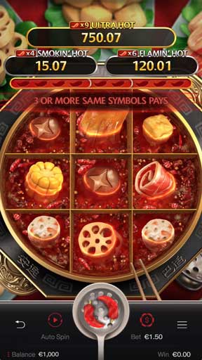 Screen 1 Hotpot เกมสล็อตค่าย PG Slot ทดลองเล่นสล็อต PG ฟรีทุกค่าย