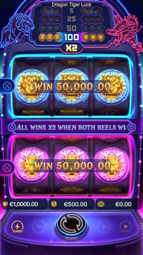 Screen 2 Dragon Tiger Luck สล็อตค่าย PG Slot ทดลองเล่นสล็อตค่าย PG