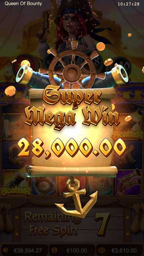 Screen 3 Queen of Bounty เกมสล็อตค่าย PG Slot ทดลองเล่นสล็อตฟรี